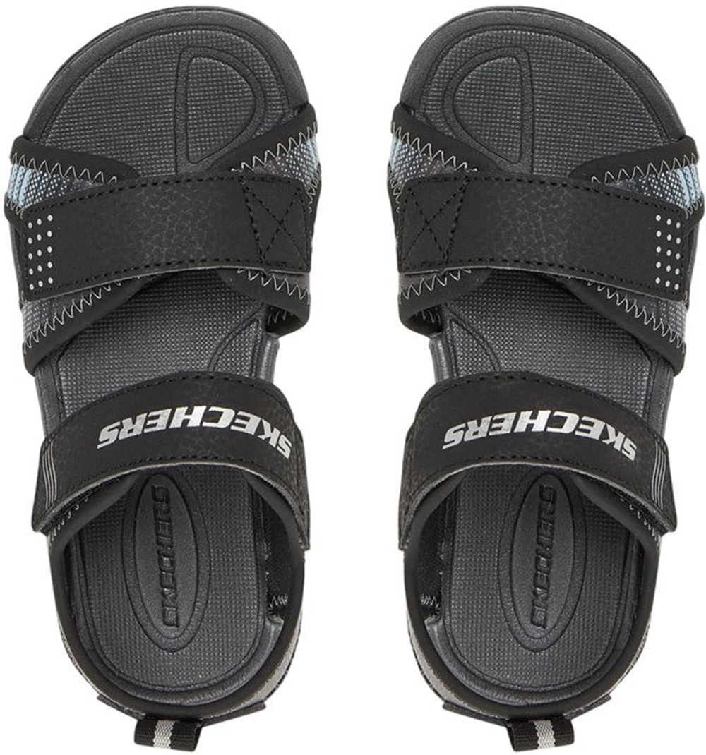 Сандали для мальчиков Skechers Microspec-Splash 407034L GYBL 32 (1 US) темно-серые фото 