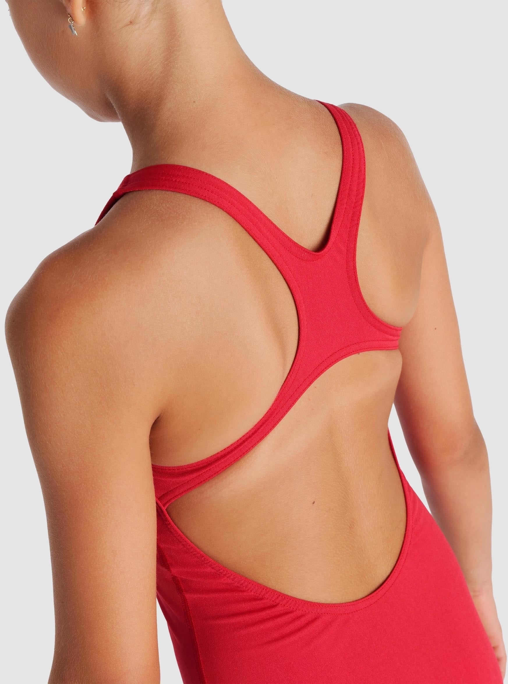 Купальник для девочек Arena Team Swimsuit Swim Pro Solid 004762-450 128 красный фото 