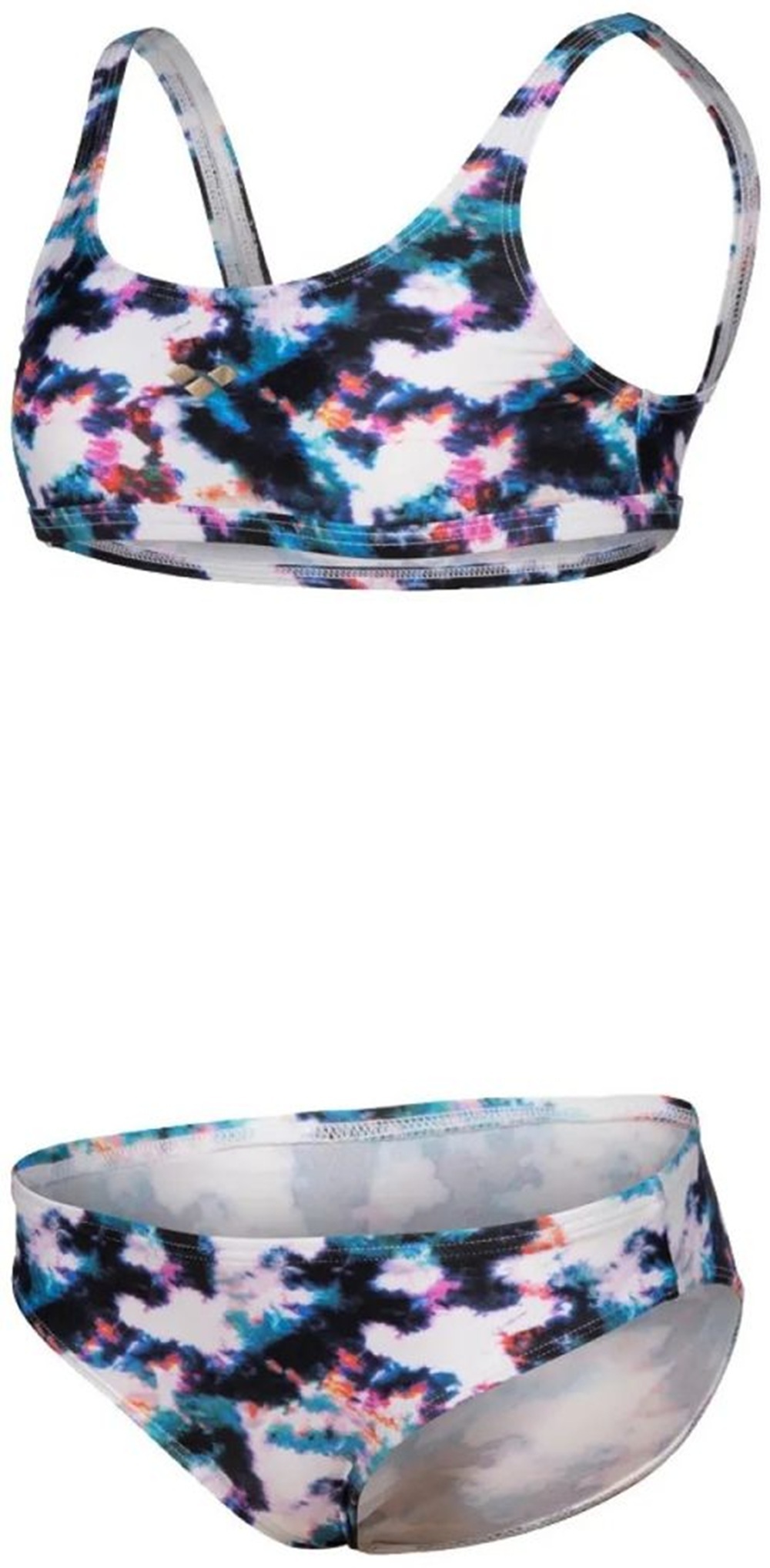 Купальник Arena Tie And Dye Bikini Top 006206-500 116 разноцветный фото 