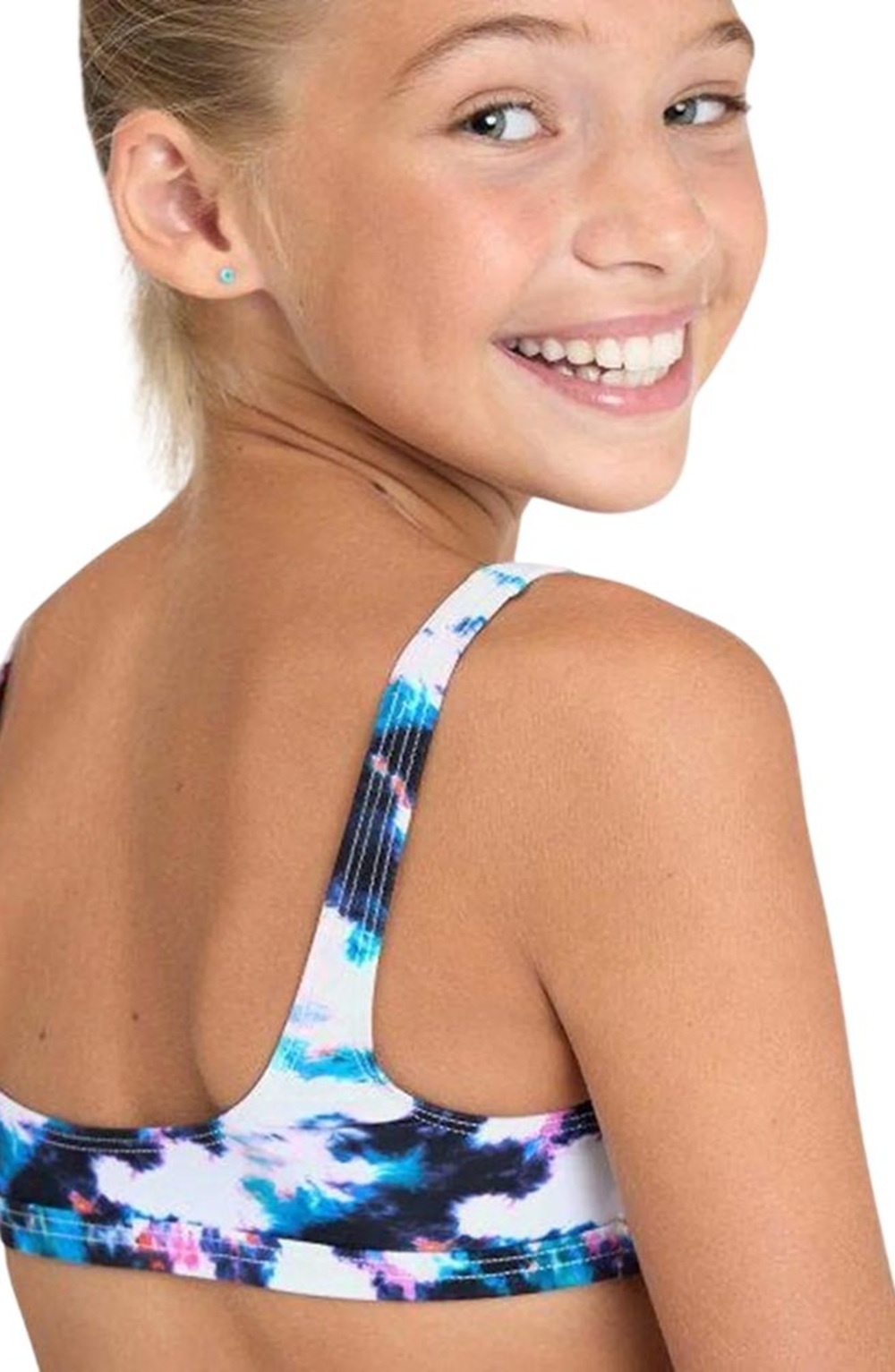Купальник Arena Tie And Dye Bikini Top 006206-500 128 разноцветный фото 