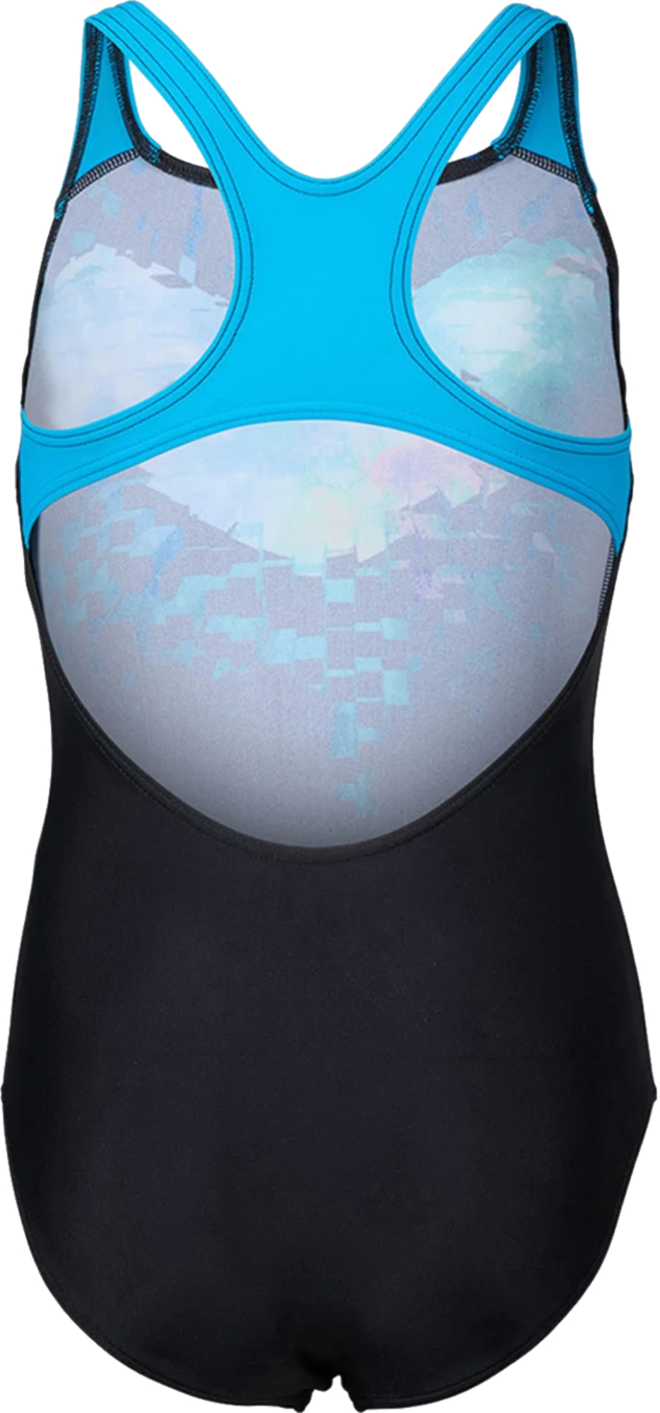 Купальник Arena Multi Pixels Swimsuit Swim Pro 006679-580 128 черный/синий/голубой фото 