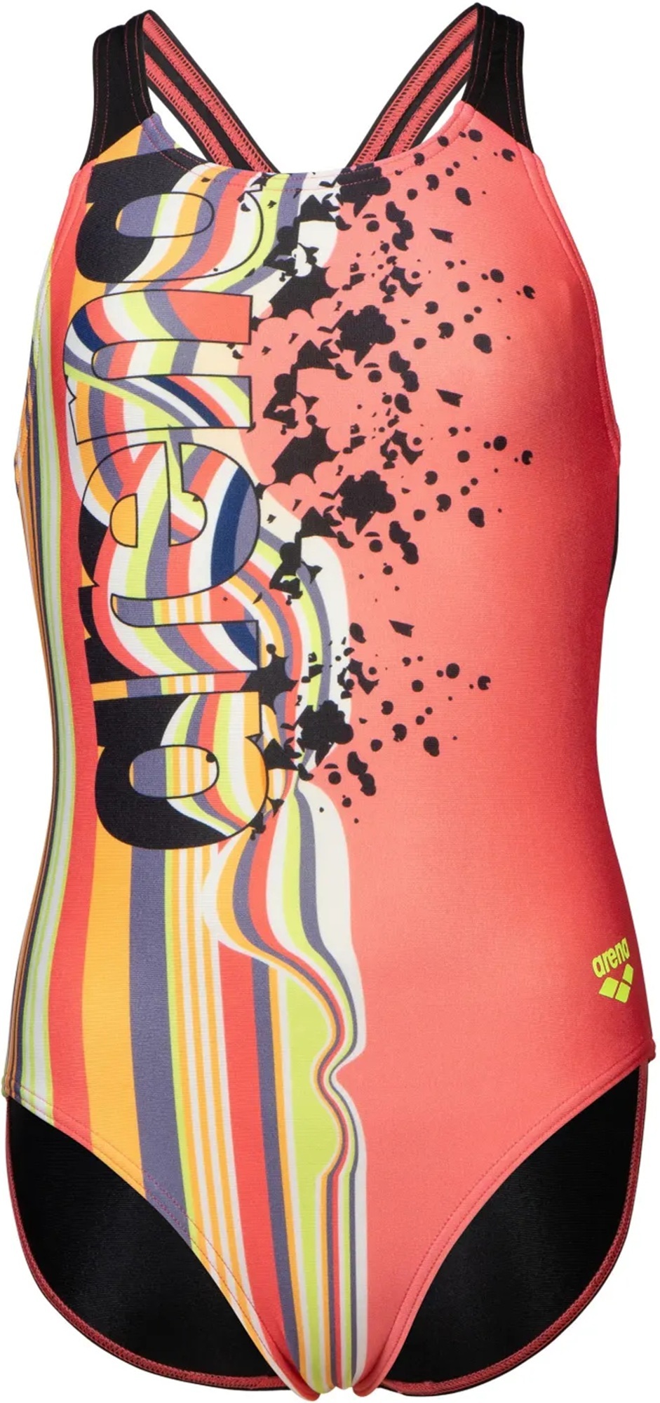 Купальник Arena Palette Swimsuit Swim Pro Back 007918-350 164 коралловый/черный фото 