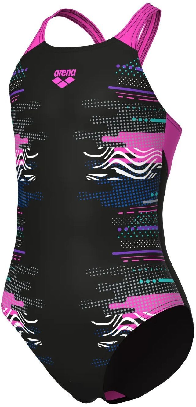 Купальник Arena Rhythm Swimsuit V Back L 008993-550 116 розовый/черный фото 