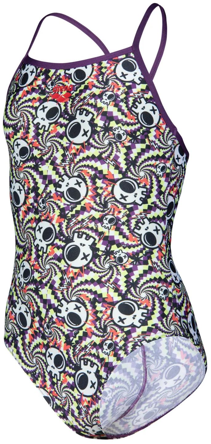 Купальник Arena Fun Skulls Swimsuit Lightdrop 010284-590 140 мультиколор фото 