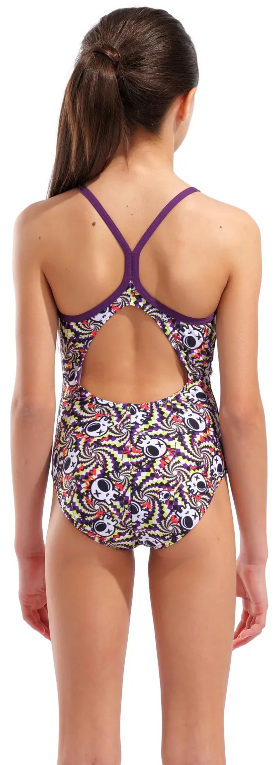 Купальник Arena Fun Skulls Swimsuit Lightdrop 010284-590 164 мультиколор фото 