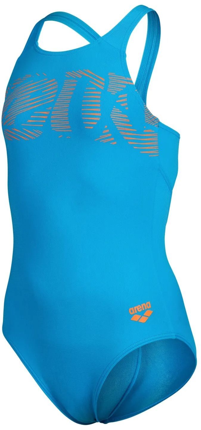 Купальник Arena Graphic Swimsuit V Back 006680-805 128 голубой фото 