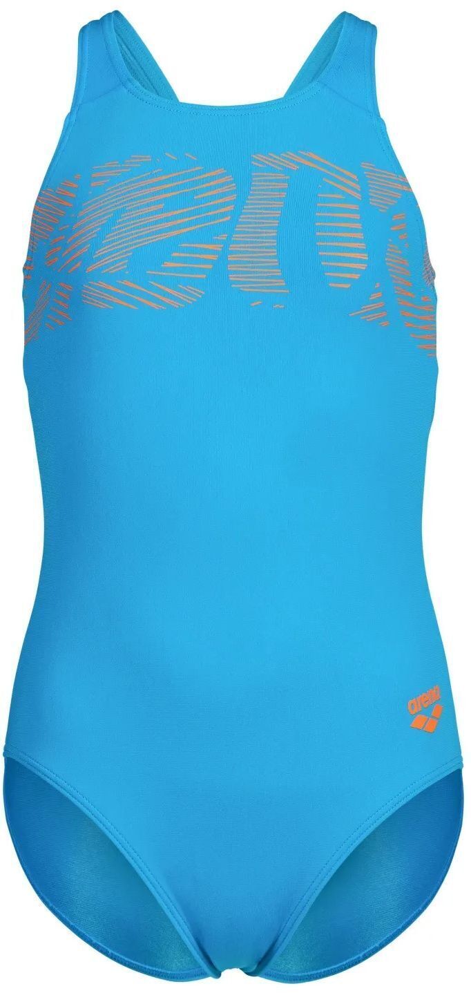 Купальник Arena Graphic Swimsuit V Back 006680-805 152 голубой фото 