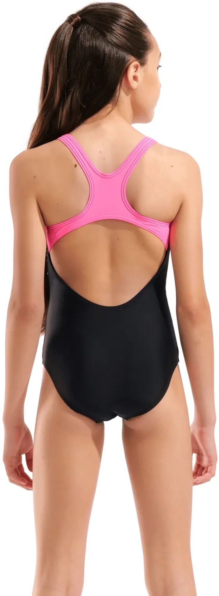 Купальник Arena Sunrise Swimsuit Swim Pro Back 010762-590 164 черный/бирюзовый/розовый фото 