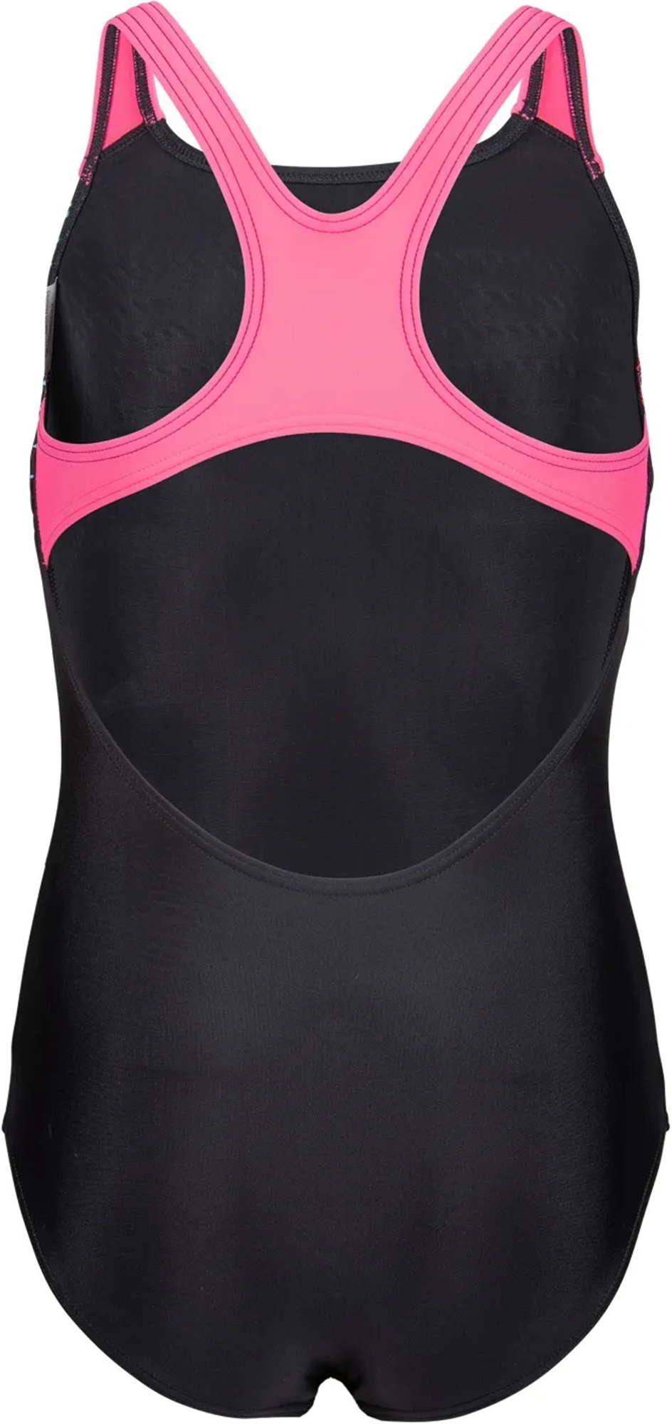 Купальник Arena Sunrise Swimsuit Swim Pro Back 010762-590 164 черный/бирюзовый/розовый фото 