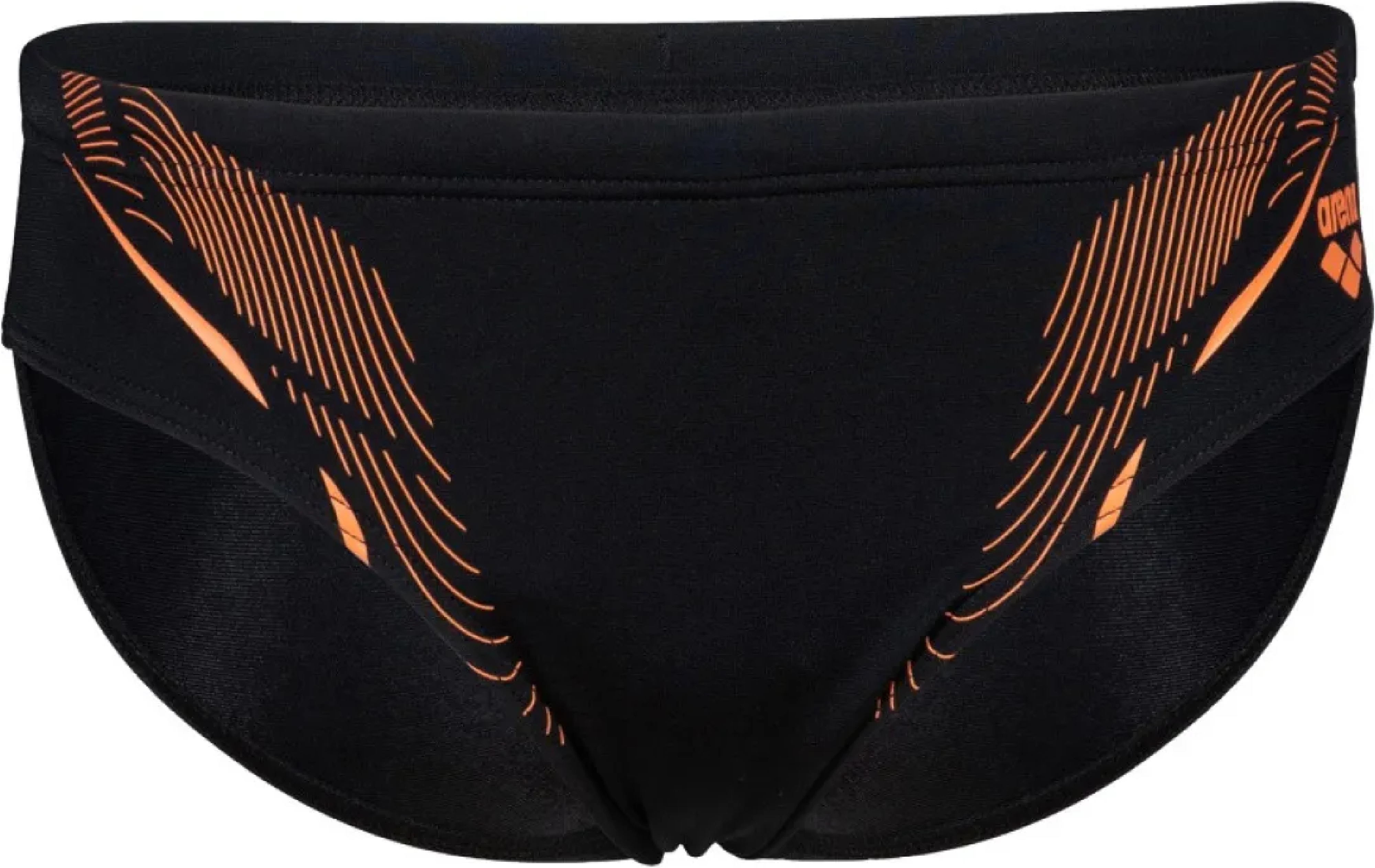 Плавки-слипы Arena Swim Briefs Graphic 005547-530 116 черные/оранжевые фото 