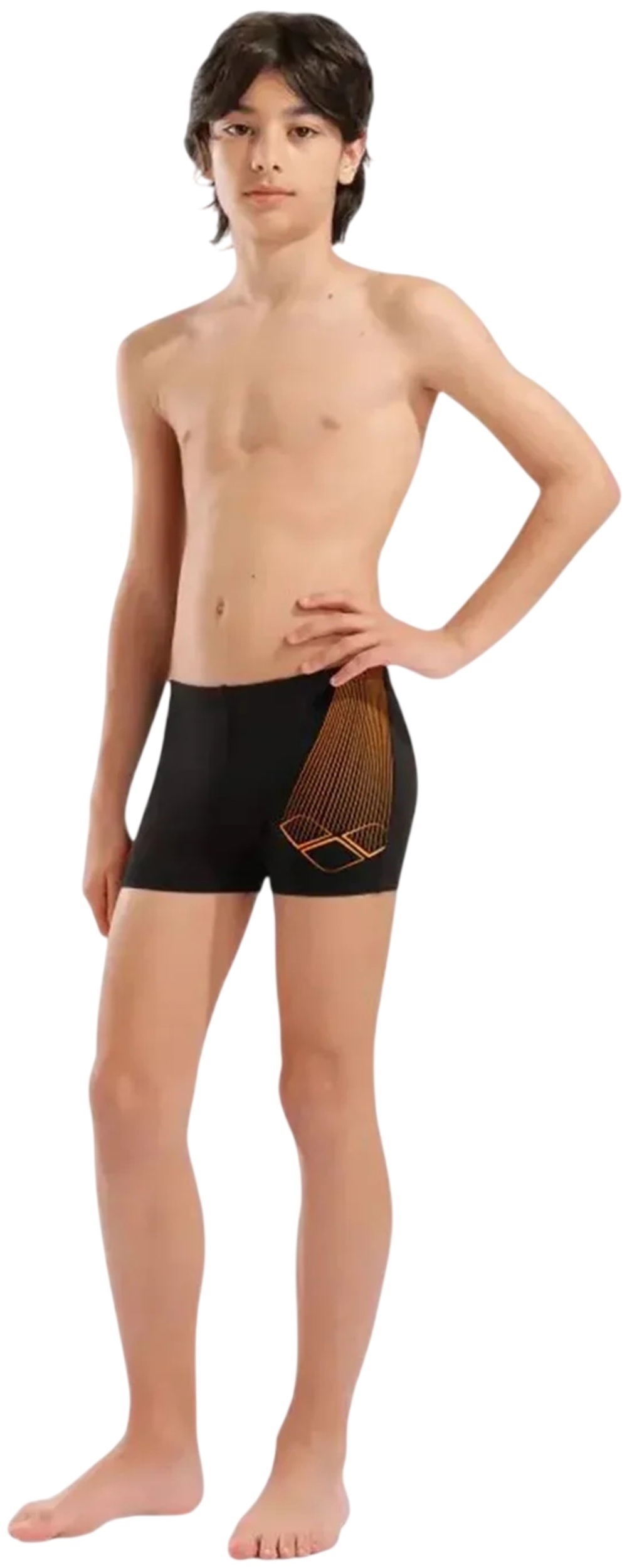 Плавки-шорты для мальчиков Arena Bright Swim Short 006721-503 128 черные фото 