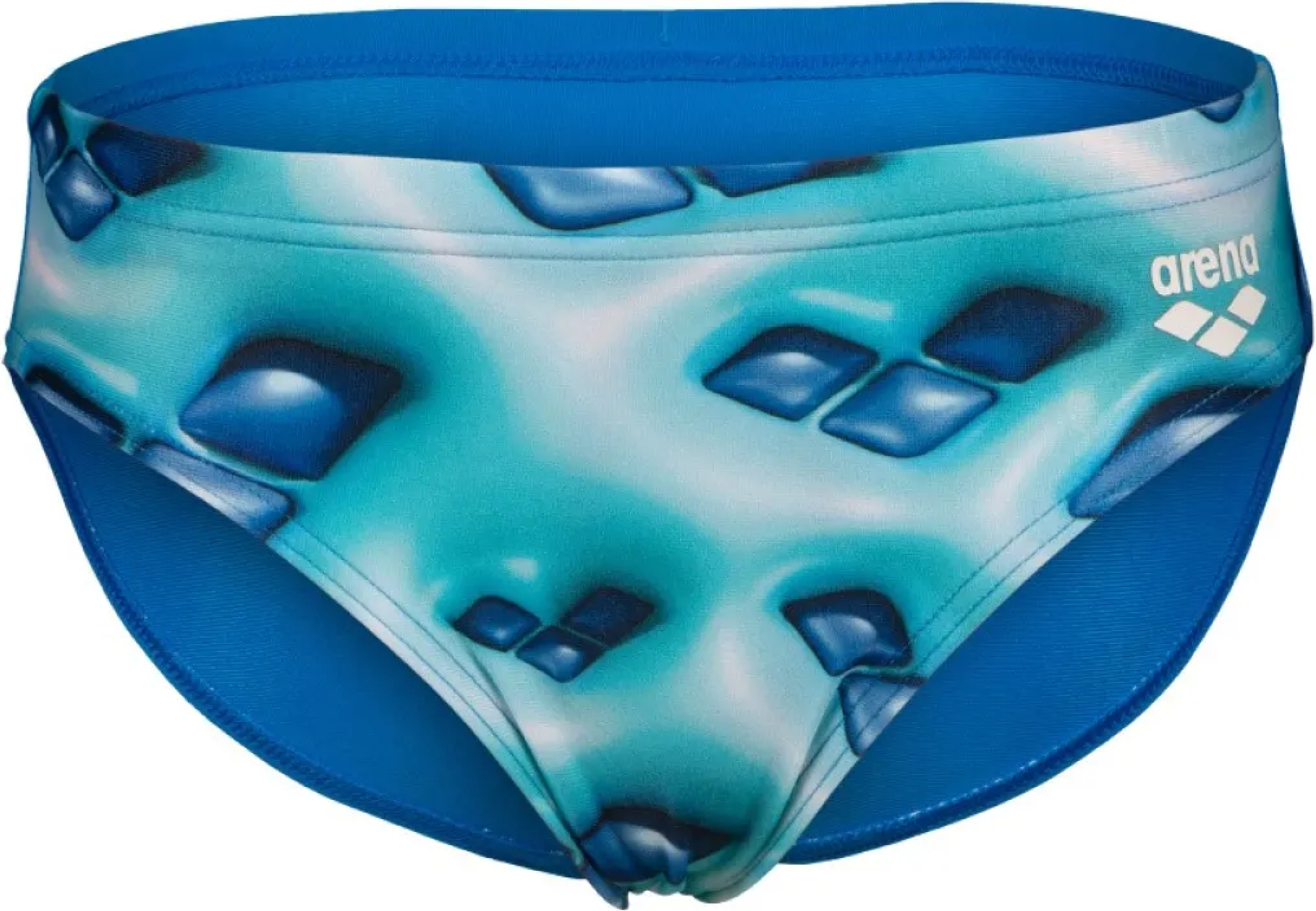 Плавки-слипы Arena Foam Swim Briefs 008174-880 152 белые/зеленые/бирюзовые фото3