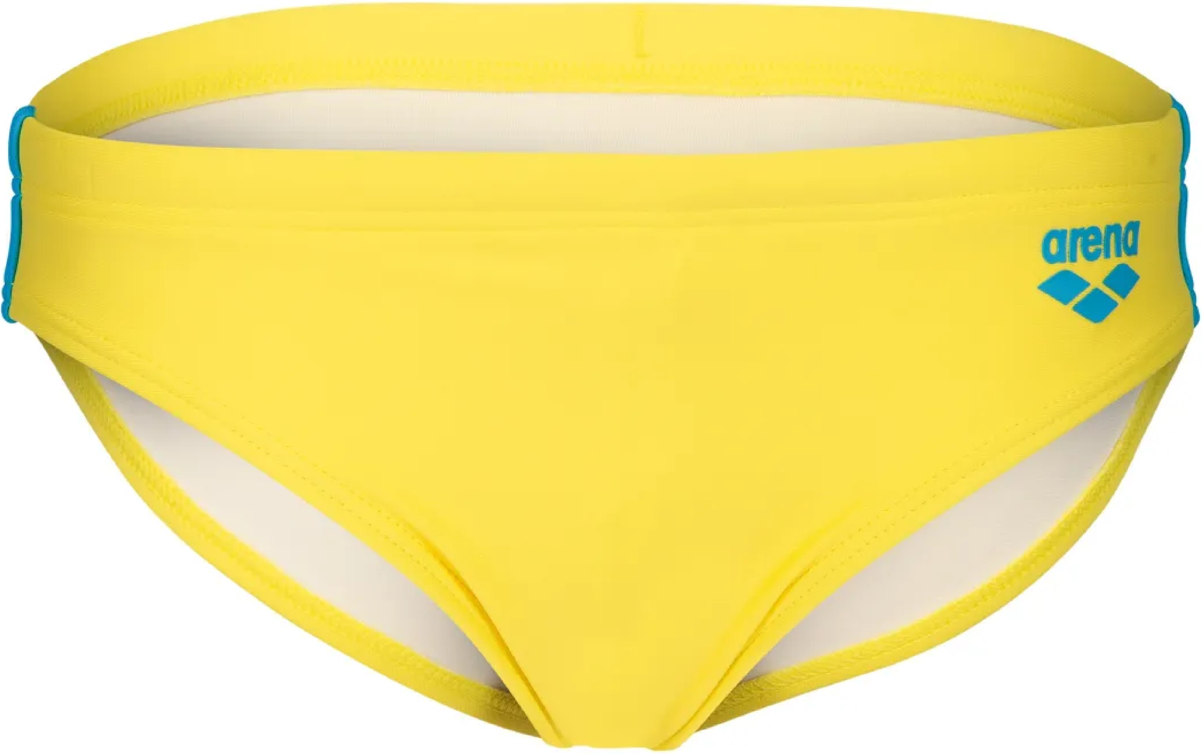 Плавки-слипы Arena Swim Briefs Solid 008371-380 140 бирюзовые/желтые фото3