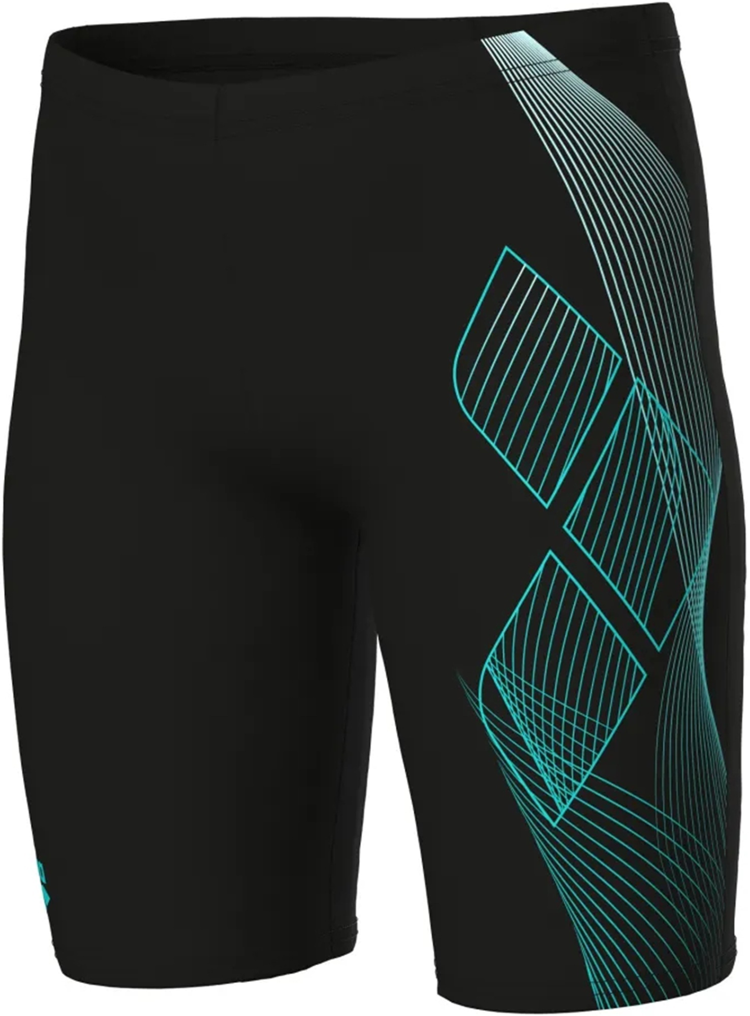 Плавки-шорты для мальчиков Arena Sea Water Swim Jammer 008995-508 116 черные/бирюзовые фото5