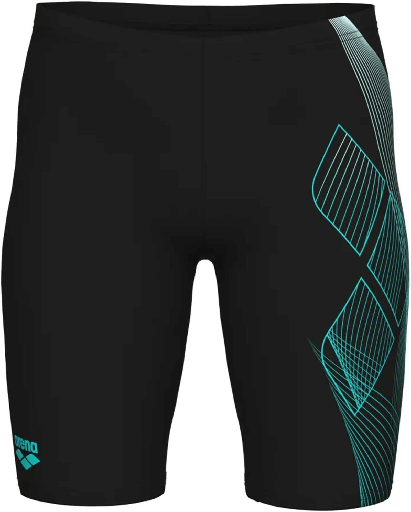 Плавки-шорты для мальчиков Arena Sea Water Swim Jammer 008995-508 116 черные/бирюзовые фото3