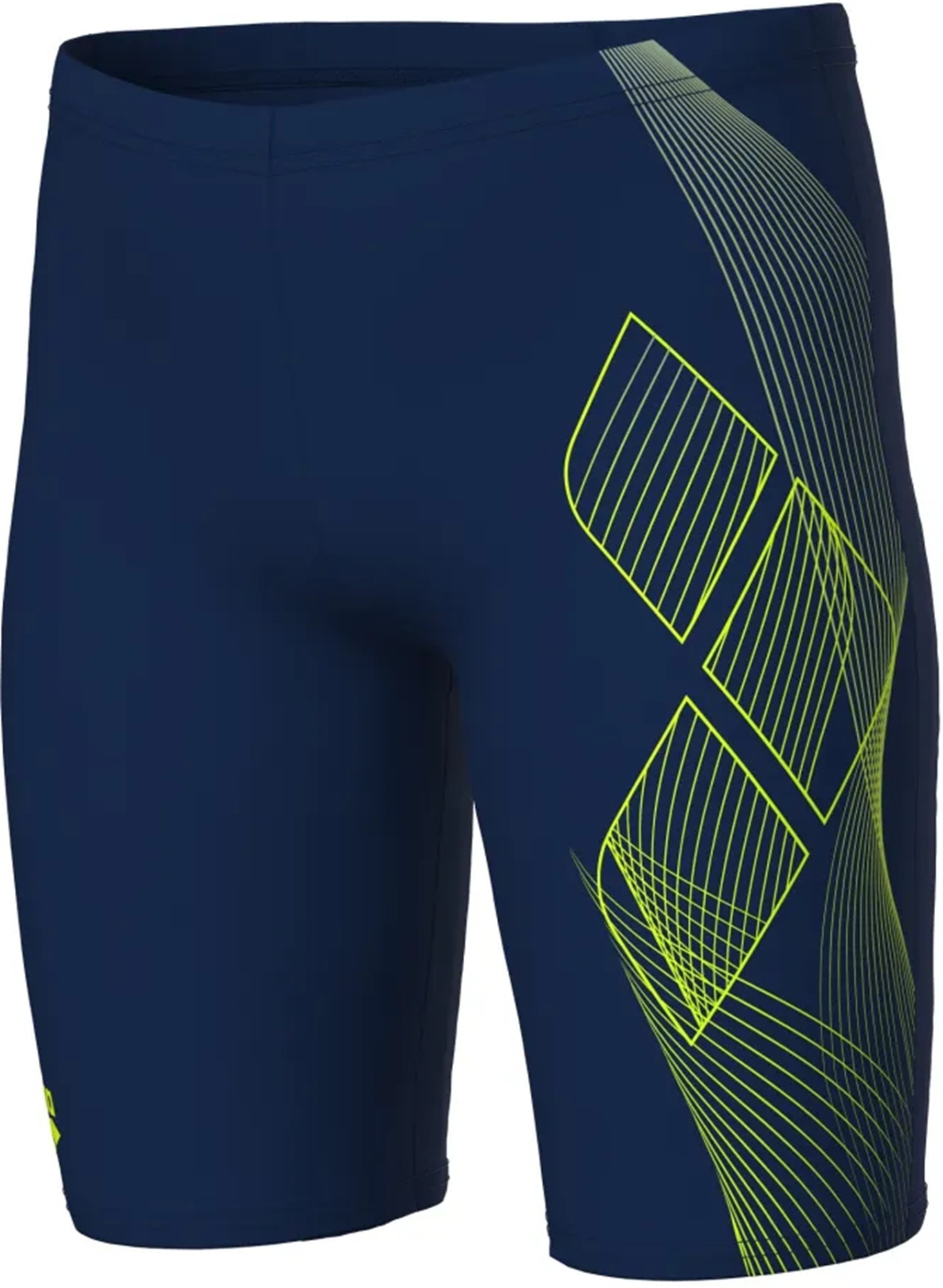 Плавки-шорти для хлопчиків Arena Sea Water Swim Jammer 008995-706 128 сині/жовтіфото