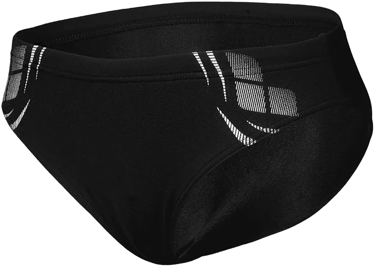 Плавки-слипы для мальчиков Arena Poseidonia Swim Briefs 009009-501 128 черные/белые фото5