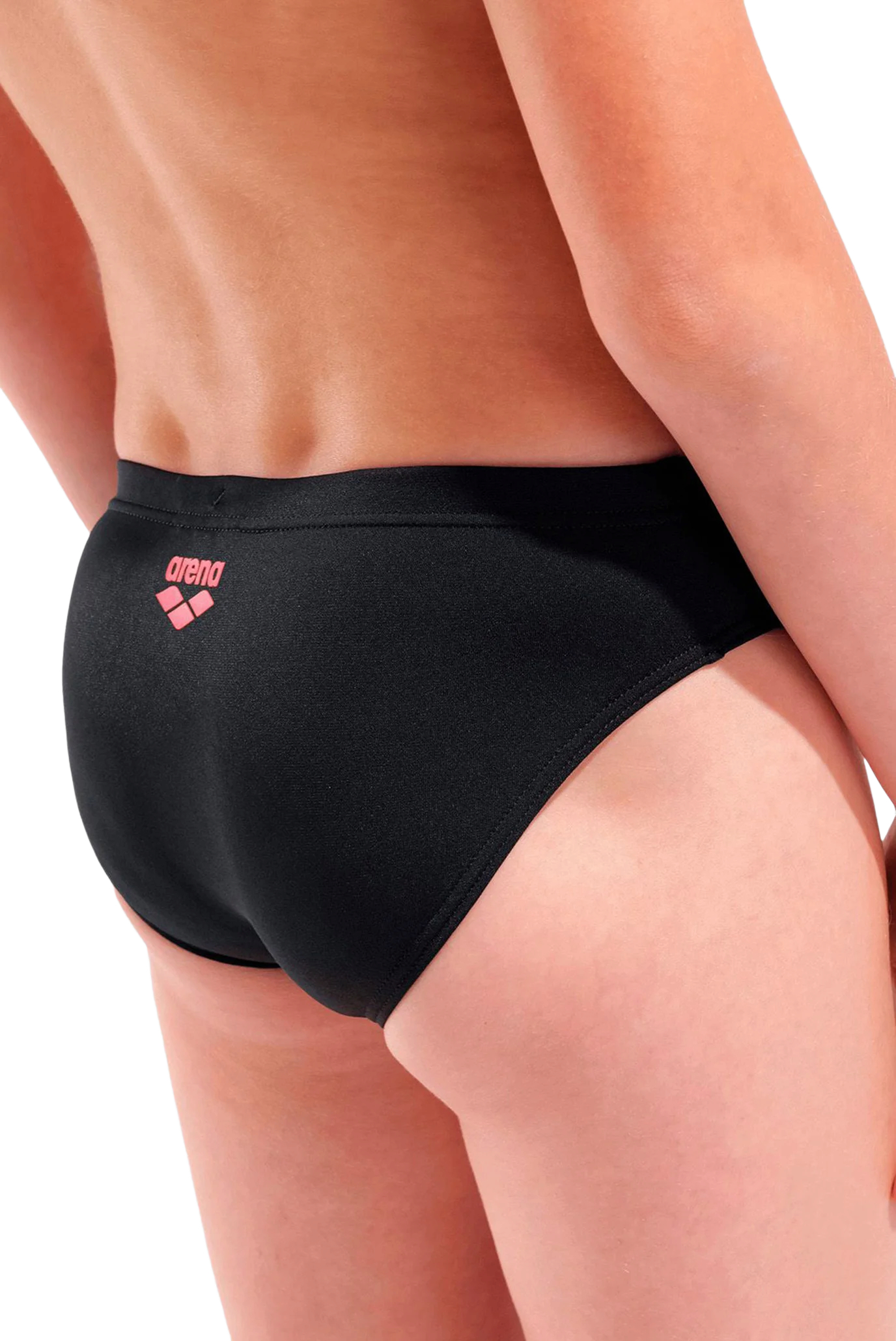Плавки-слипы для мальчиков Arena Poseidonia Swim Briefs 009009-504 140 черные/коралловые фото5