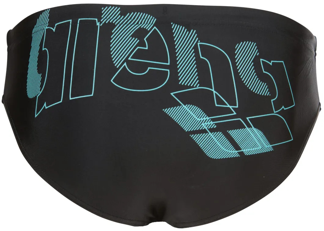 Плавки-слипы для мальчиков Arena Tales Swim Briefs 009086-508 116 черные/бирюзовые фото4