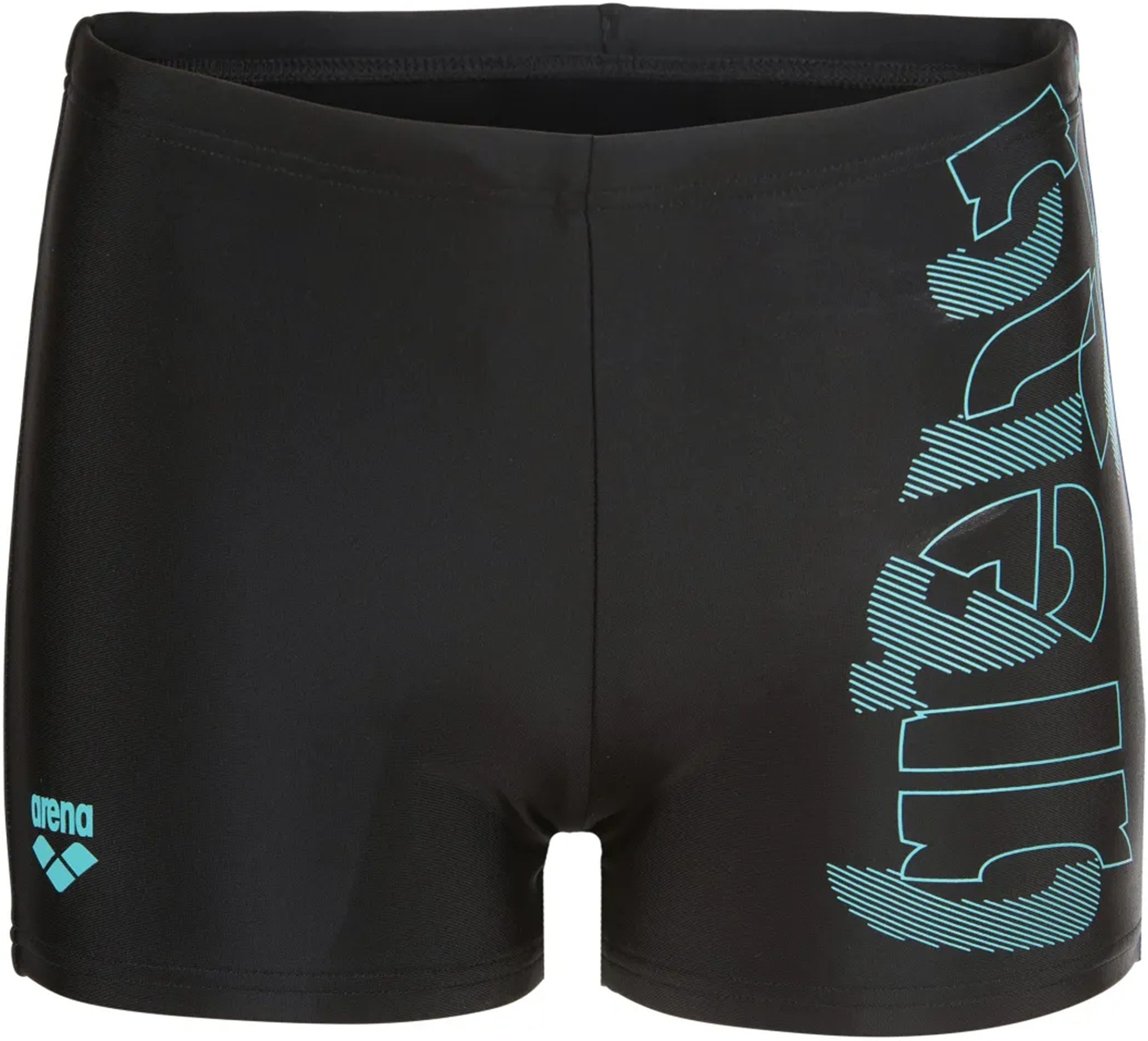 Плавки-шорты для мальчиков Arena Tales Swim Short 009087-508 152 черные/бирюзовые фото3