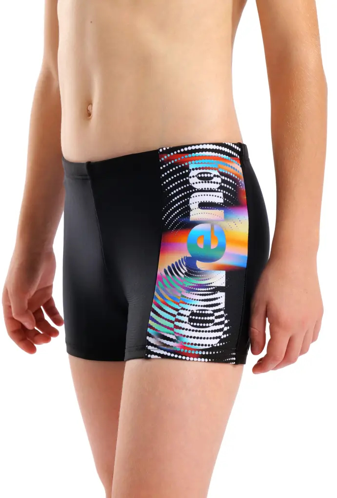 Плавки Arena Lit Logo Swim Short 010692-550 116 черные фото 