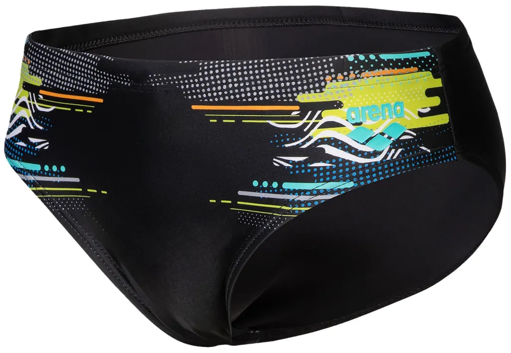 Плавки-слипы Arena Rhythm Swim Briefs 009095-550 128 черные фото 