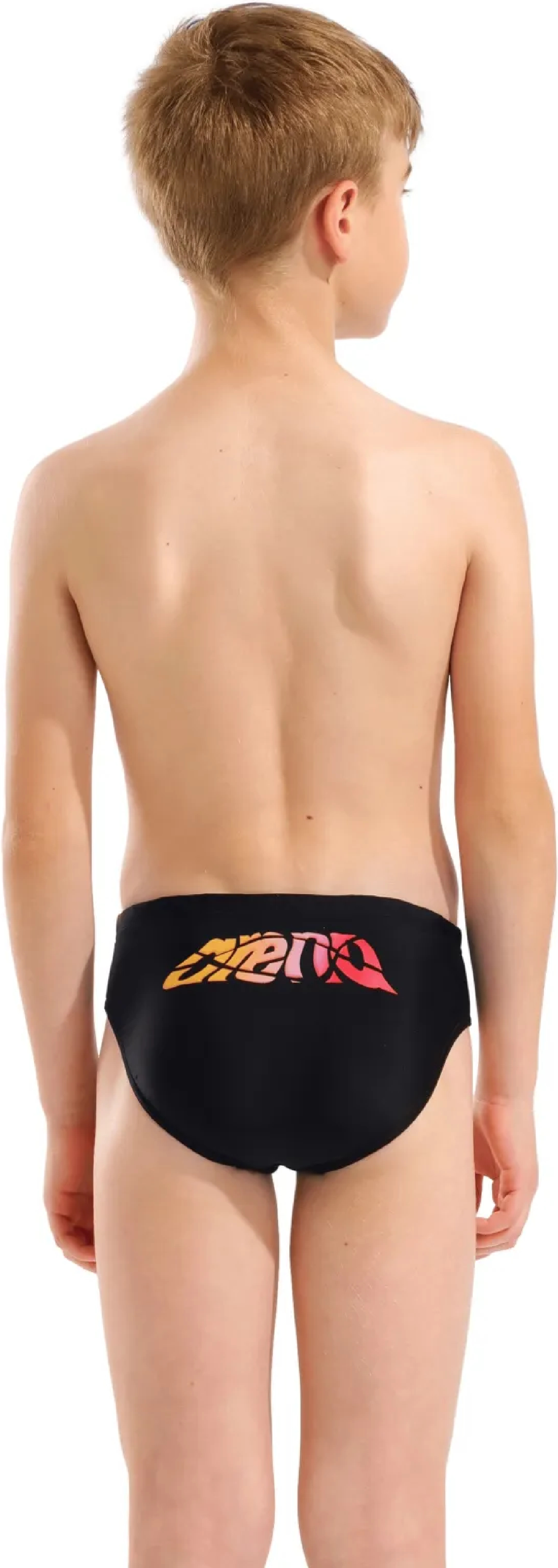 Плавки-слипы Arena Lettering Swim Briefs 010865-500 164 черные фото 