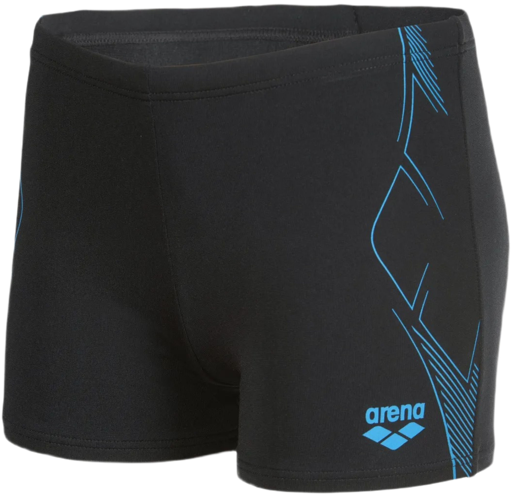 Плавки-шорты для мальчиков Arena Graphic Swim Short 011189-508 164 черные/бирюзовые фото5