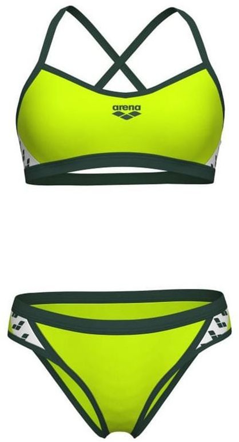 Купальник Arena Icons Bikini Cross Back Solid 005037-660 40 салатовийфото