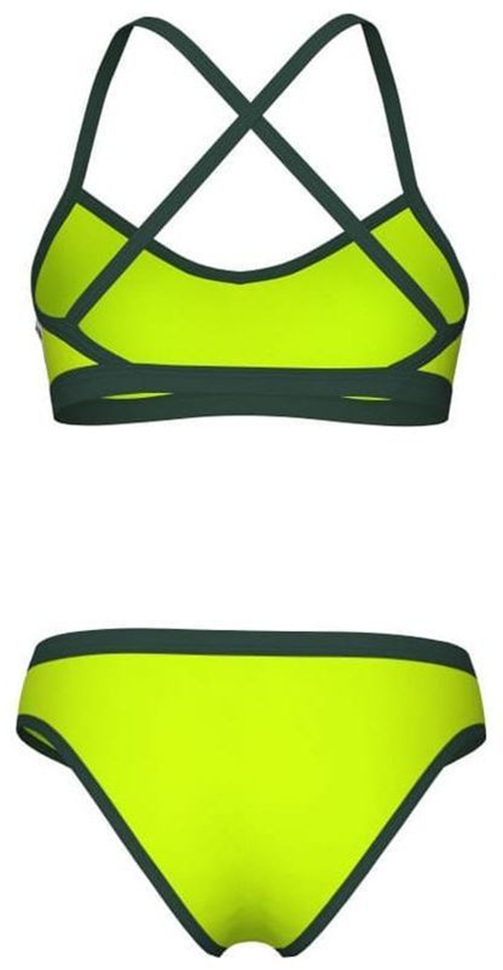 Купальник Arena Icons Bikini Cross Back Solid 005037-660 42 салатовийфото