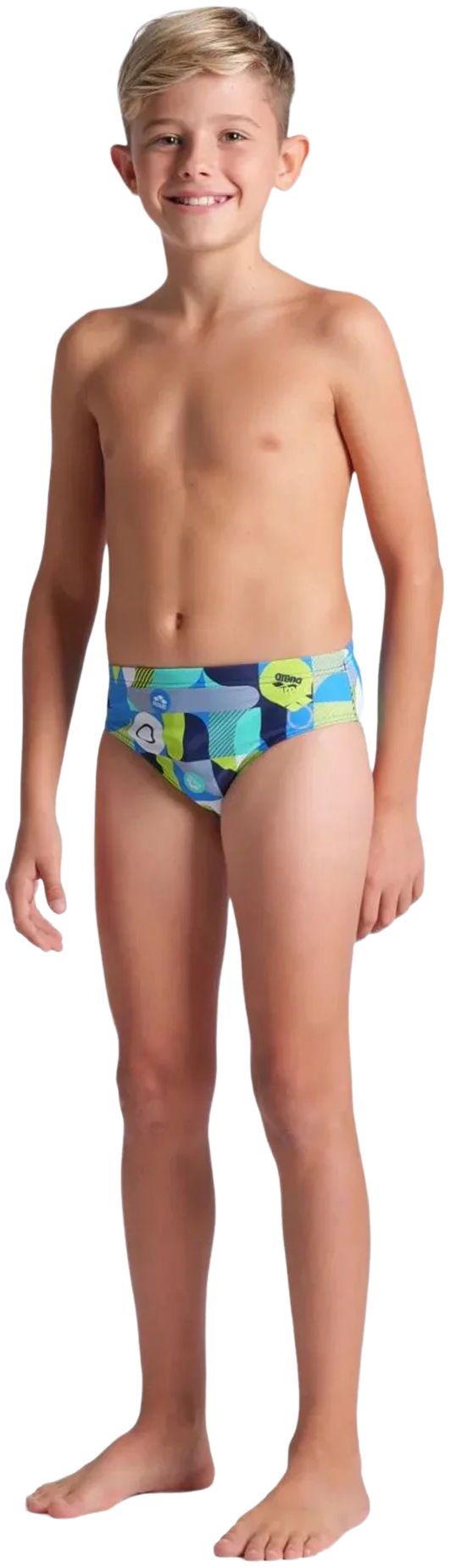Плавки-слипы Arena Wallpaper Swim Briefs 009096-750 140 мультиколор фото3
