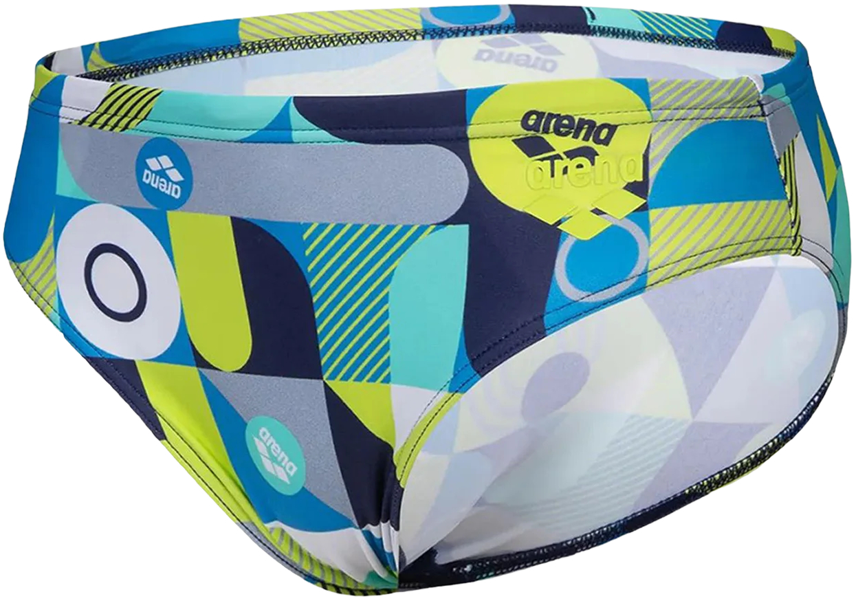 Плавки-слипы Arena Wallpaper Swim Briefs 009096-750 140 мультиколор фото7