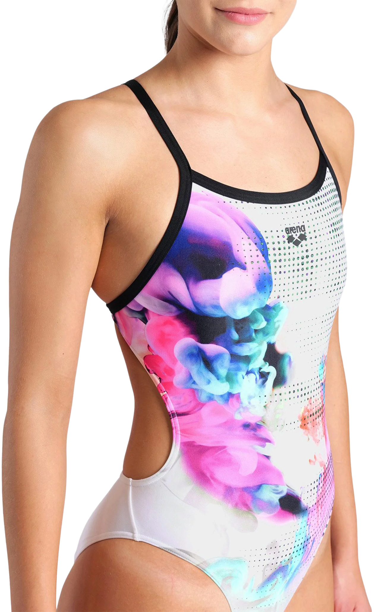 Купальник Arena Airbrush Swimsuit Challenge Ba 007912-510 38 черный/белый фото4