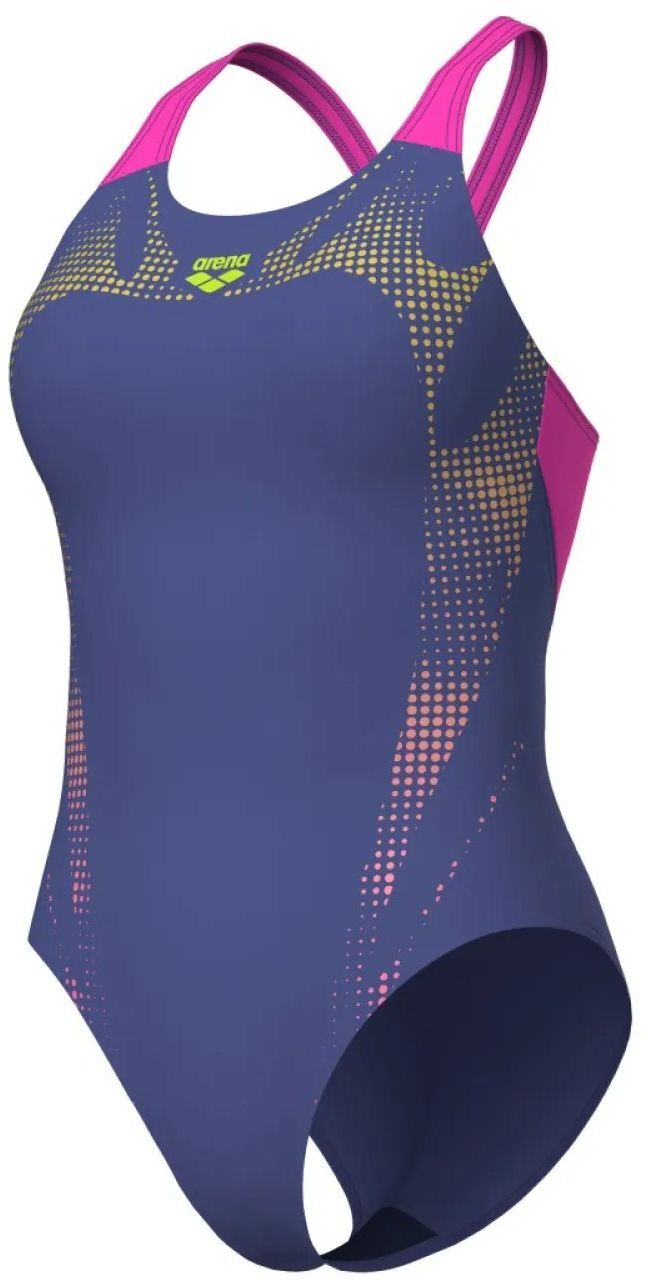 Купальник Arena Spider Web Swimsuit V Back 007988-890 40 розовый фото4