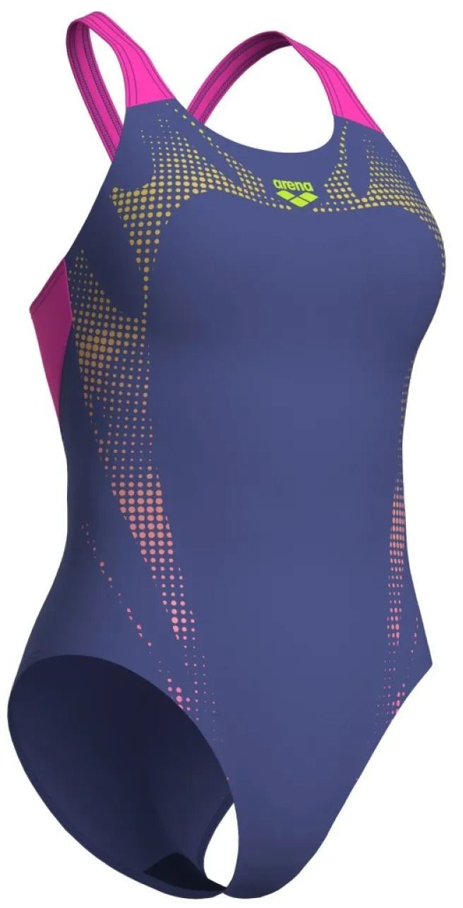 Купальник Arena Spider Web Swimsuit V Back 007988-890 40 розовый фото3