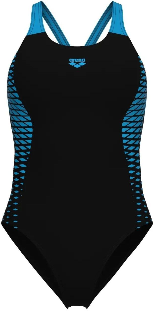 Купальник Arena Openings Swimsuit V Back Lb 008063-580 42 черный/бирюзовый фото4