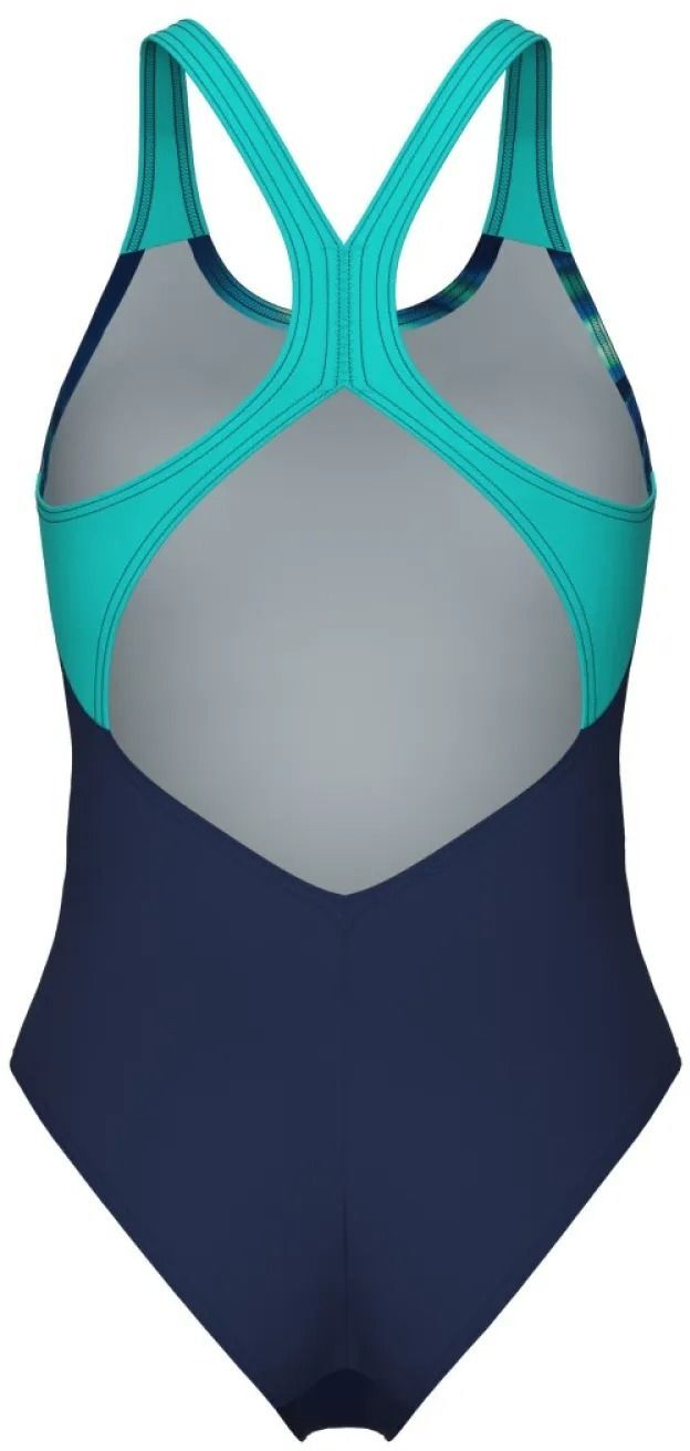 Купальник Arena Dreamhline Swimsuit V Back 008328-780 36 синий/бирюзовый фото4