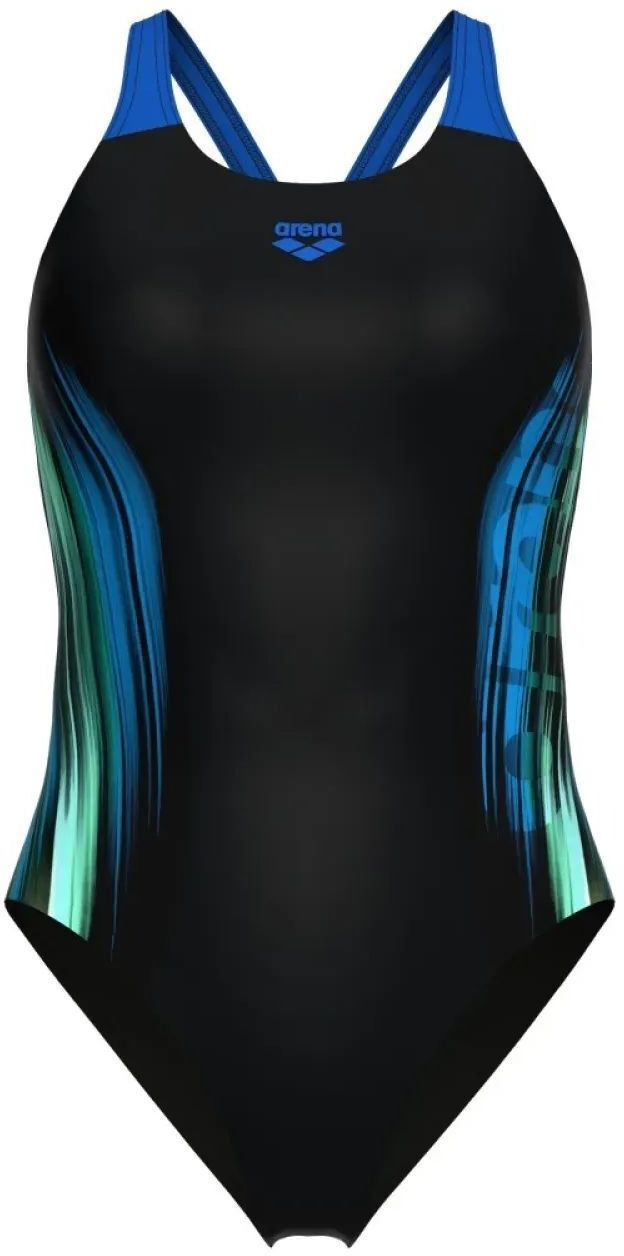Купальник Arena Breath Swimsuit V Back Lb 008330-580 36 синий/черный/бирюзовый фото6