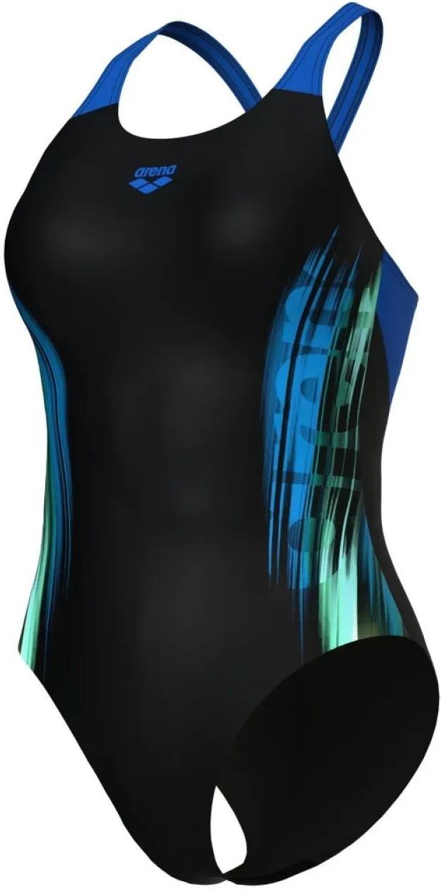 Купальник Arena Breath Swimsuit V Back Lb 008330-580 36 синий/черный/бирюзовый фото8