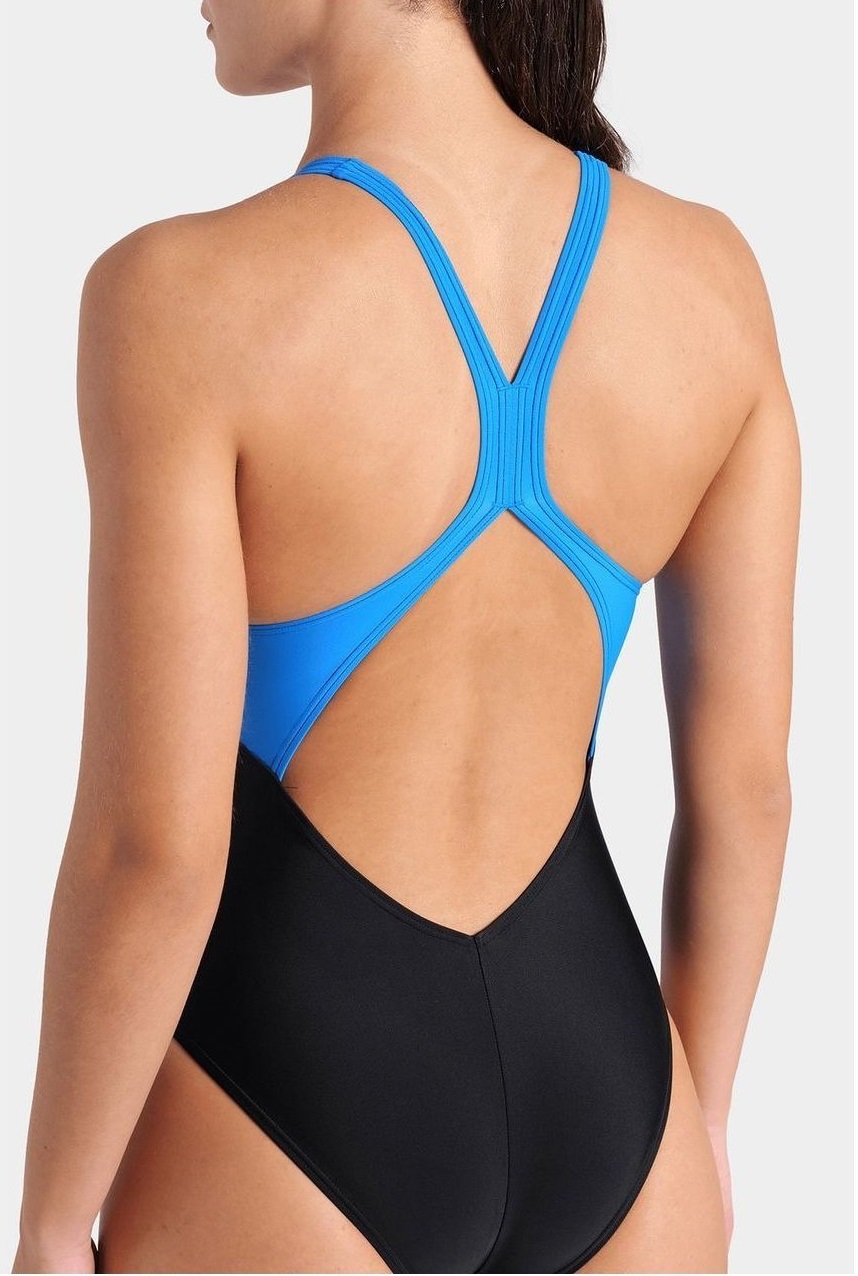 Купальник Arena Breath Swimsuit V Back Lb 008330-580 44 синий/черный/бирюзовый фото4