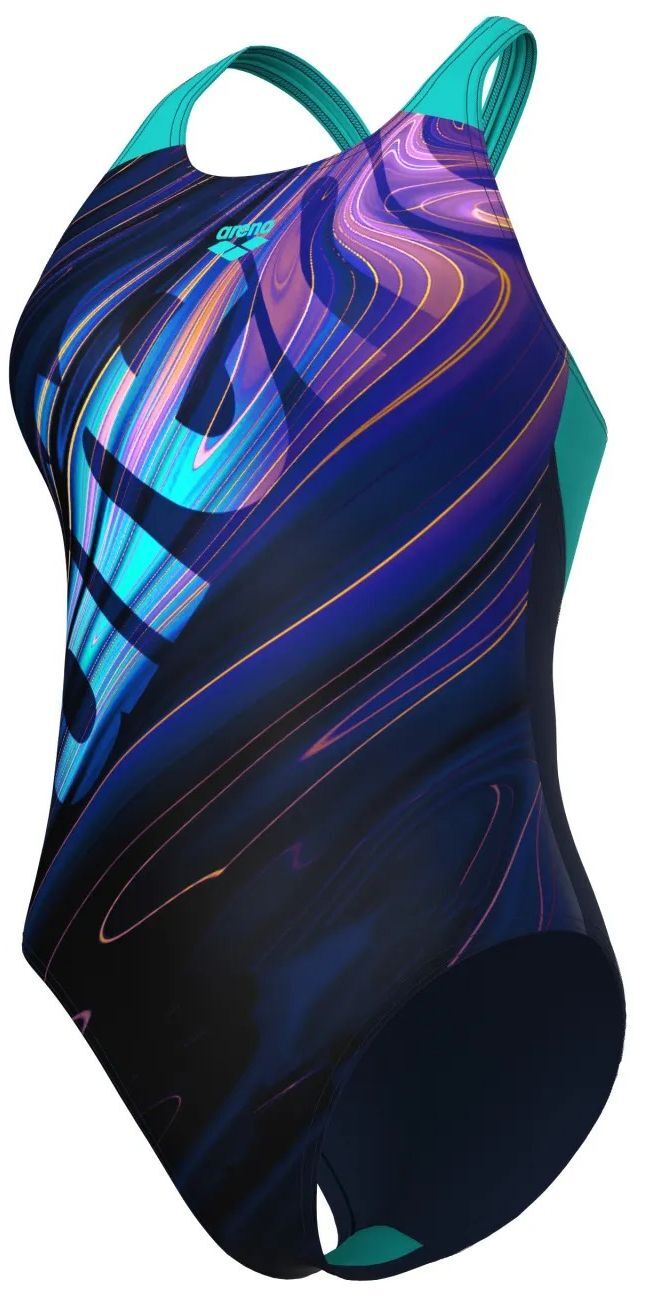 Купальник Arena Flow Swimsuit V Back Lb 008935-790 38 темно-синій фото5