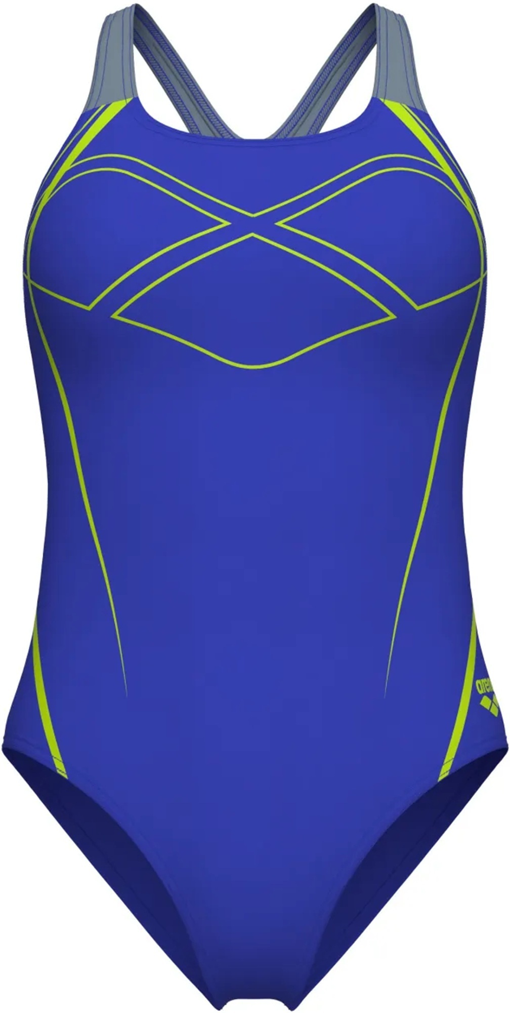 Купальник Arena Graphic Swimsuit Swim Pro Back 009024-850 40 синій/жовтий фото3