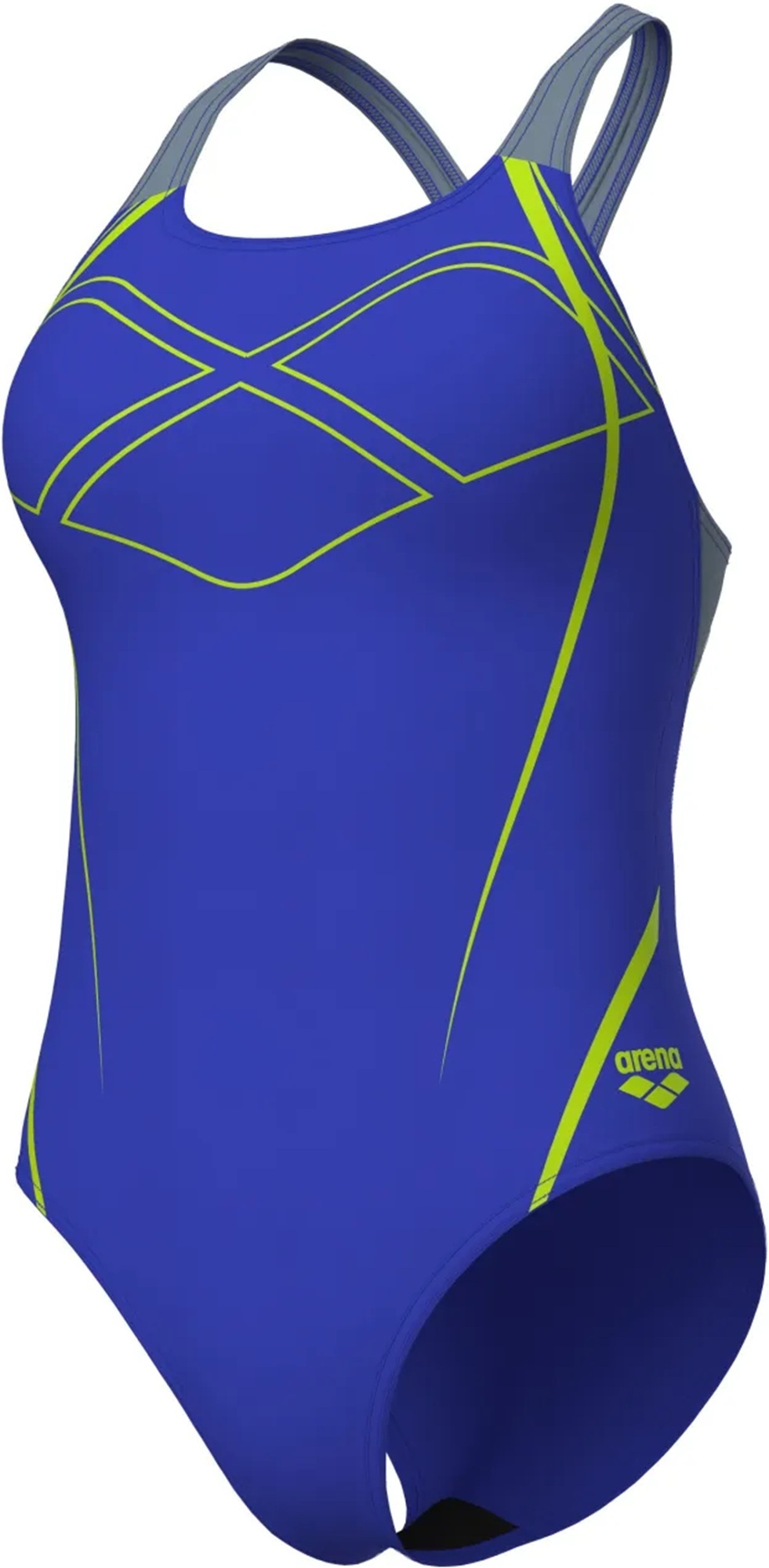 Купальник Arena Graphic Swimsuit Swim Pro Back 009024-850 40 синій/жовтий фото5