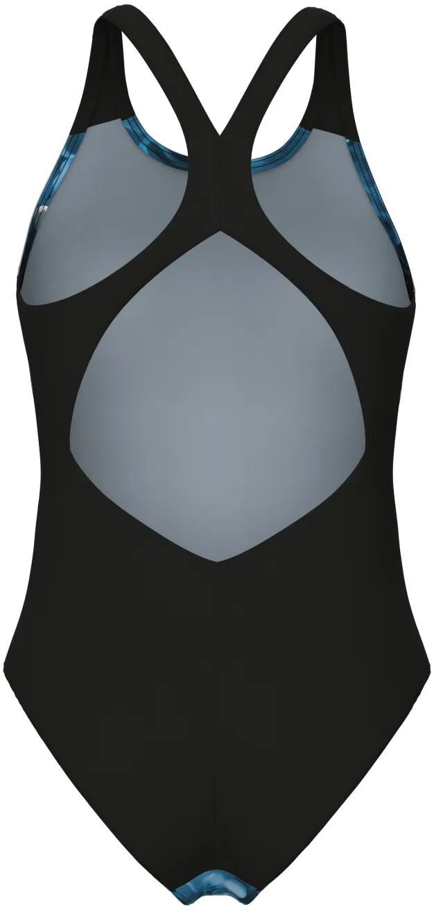 Купальник Arena Blue Flowers Swimsuit V Back 009027-850 38 синій/чорний фото4