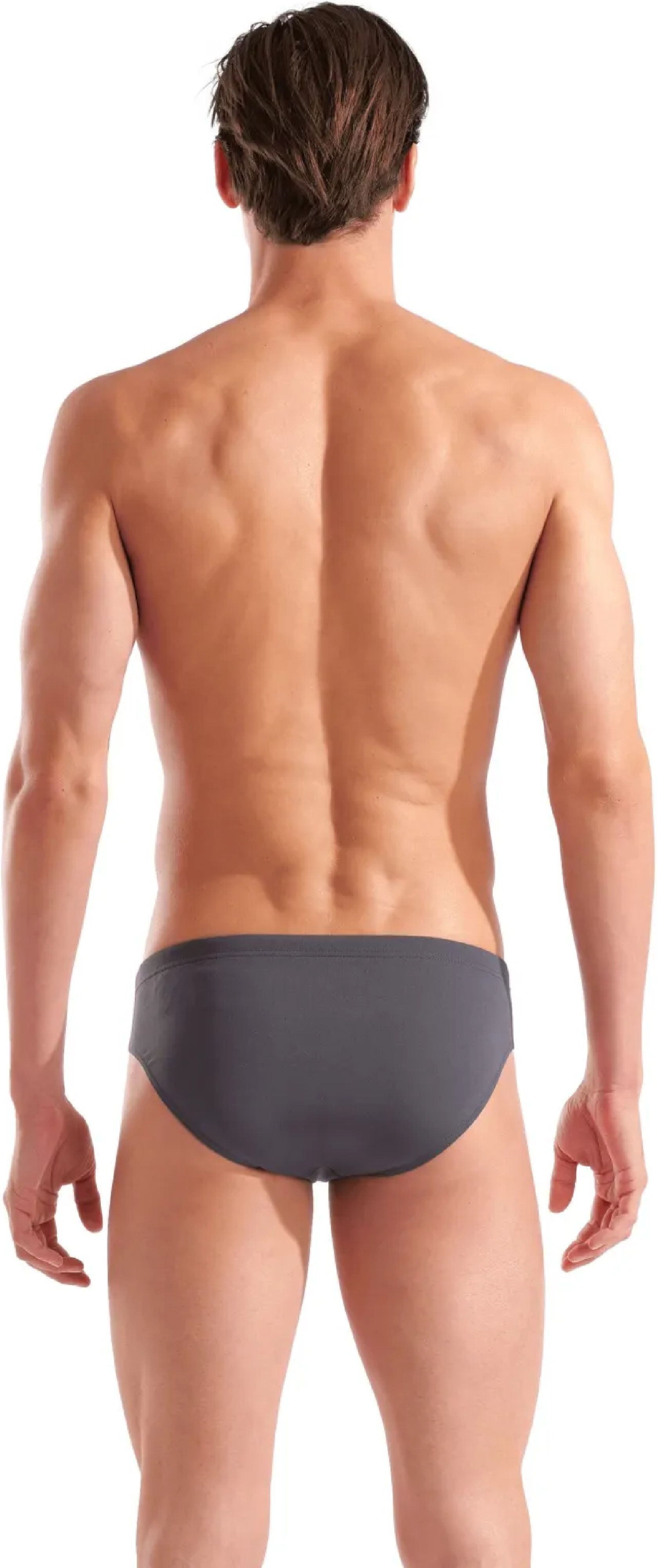 Плавки-слипы Arena Team Swim Briefs Solid 004773-504 90 темно-серые фото 