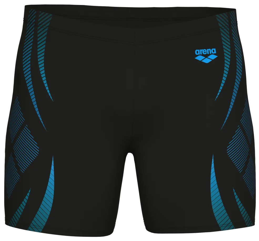 Плавки-шорты Arena Poseidonia Swim Mid Jammer 009091-508 80 черные/бирюзовые фото3