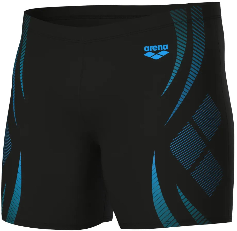 Плавки-шорты Arena Poseidonia Swim Mid Jammer 009091-508 85 черные/бирюзовые фото4