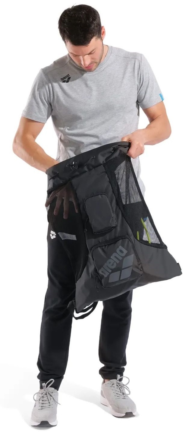 Сумка-мешок Arena All Set Mesh Bag 40L 010241-100 черный фото