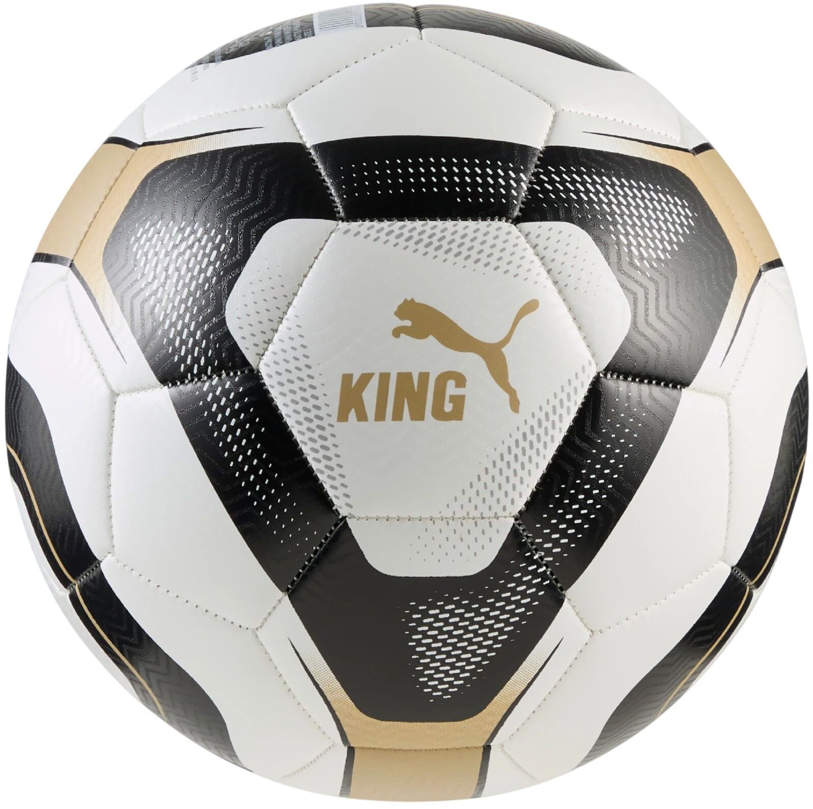 М'яч футбольний Puma King Ball 084736-01 5 Біло-чорно-бежевий (4069157865241)фото