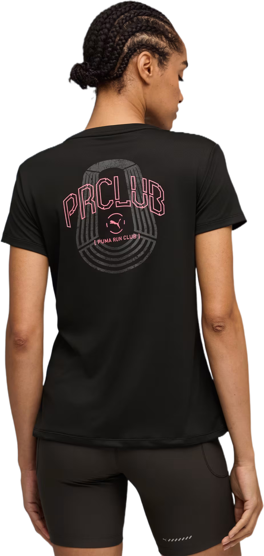 Футболка жіноча Puma Run Club Graphic Tee 528442-01 M чорнафото
